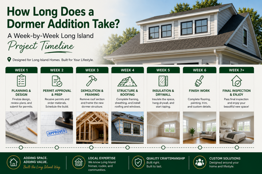 How long does a dormer take to install